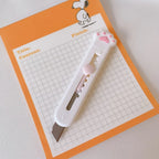 Cute Cat Paw Cloud Utility Knife MINI Pocket Sized Craft Wrapping Box Paper Envelope Cutter Letter Opener Student Art Supplies