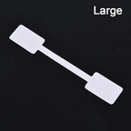 100pcs White Price Label Tags with Hanging String Jewelry Stationery Shoes Cloth