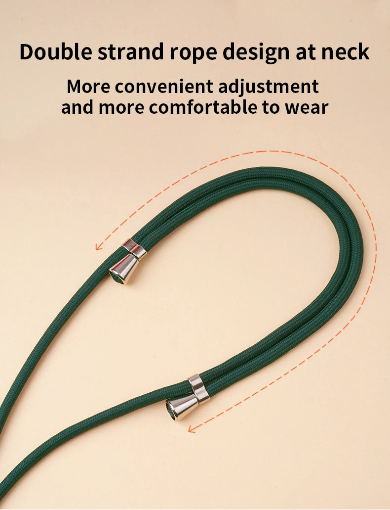 Crossbody Lanyard Necklace Strap Universal Mobile Phone Adjustment Long Hanging Rope With Clip Anti-Lost Lanyard