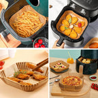 Air Fryer Unbleached Perforated Parchment Paper Sheets Mat & Square Baking Paper Liners Tray For Ninja Foodi Grill 5-in-1 AG301