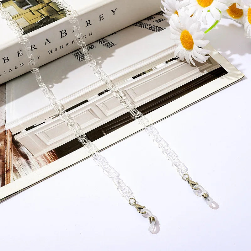 New Face Mask Chains Acrylic Glasses Chain Holder Lanyard Hanging Reading Eyewear Mask Women Men Neck Chains Holder Rope Strap
