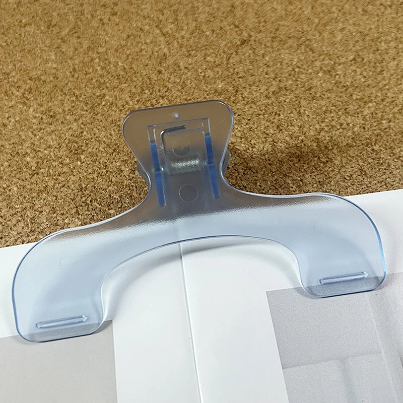 1Pcs Simple Fixed Book Clips Frosted Transparent Page Holder For Reading Tool Memo Clip Desk Accessories Practical Note Holder
