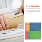 8Pcs Thick Paper Suspension Folder A4 Size Hanging File Holder for Financial Records Document Organizer Office Supplies