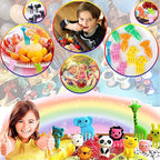 Mini Fruit Forks For Children Kids Cute Animal Food Picks Snack Toothpicks With Vegetable Cutter Set Silicone Lunch Box Dividers