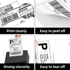 500PCS 100*150mm Thermal Shipping Labels 4x6 Inch For DHL UPS FedEx Self-Adhesive Stickers Stack Roll Papers For Thermal Label