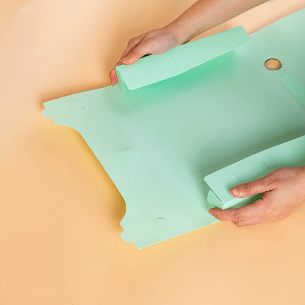 Morandi file box, A4 folder, file box, Velcro fastener storage bag, data book, office storage box