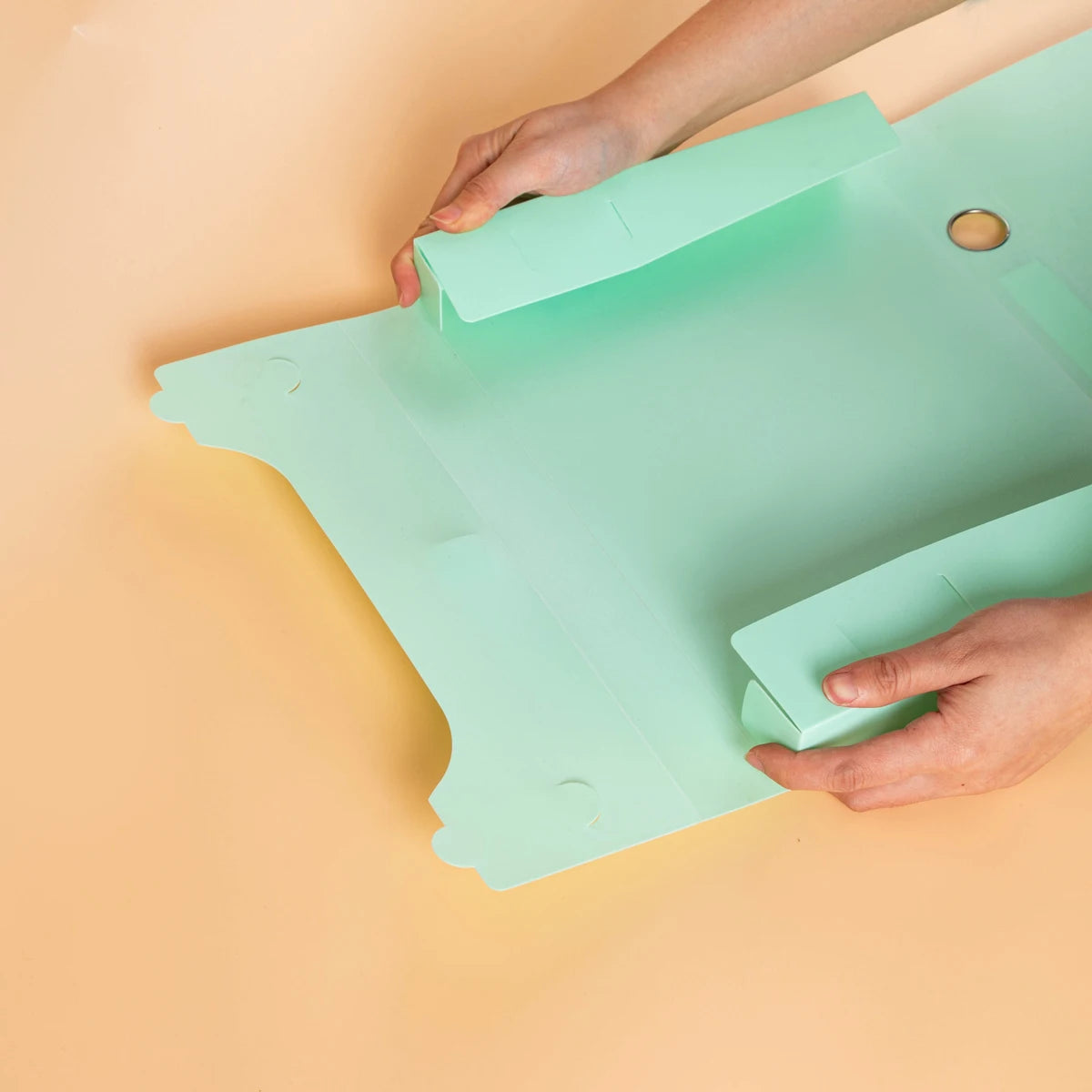 Morandi file box, A4 folder, file box, Velcro fastener storage bag, data book, office storage box