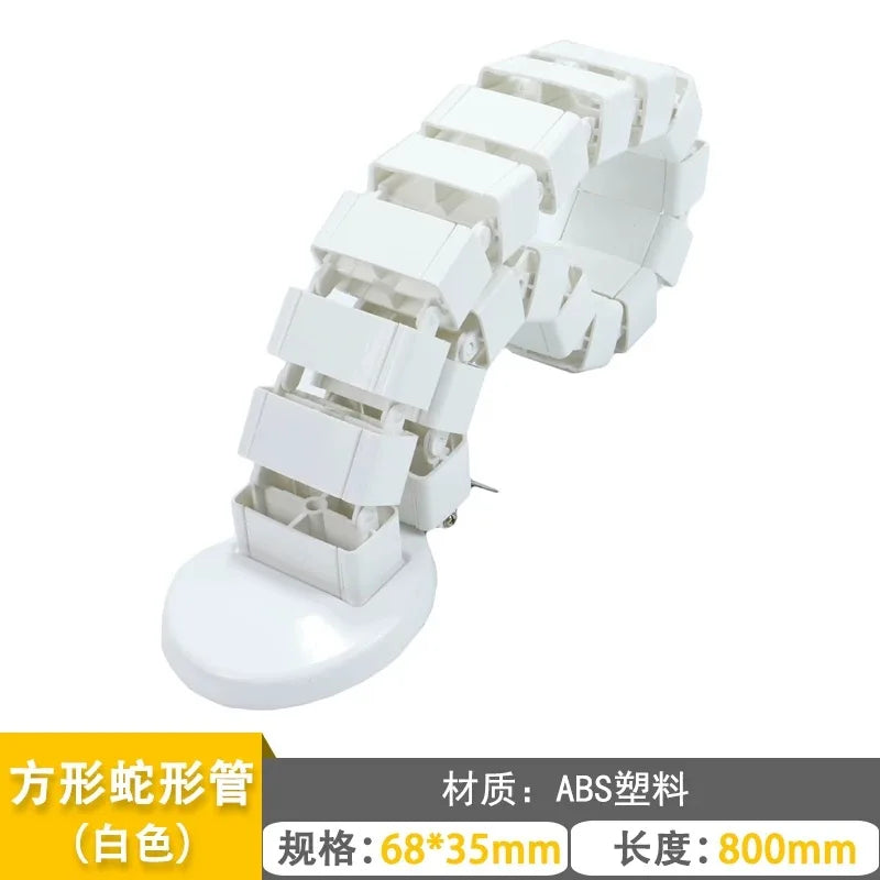 Wire Spine Cable Sleeve Under Desk Cable Tray Wire Management Workstation Snake Wire Organizer Management Cleaning Pipe Conduit