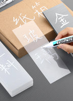 1/3Pcs White Permanent Marker Pens 0.7/1.0/2.5MM Paint Markers For Wood Rock Plastic Leather Glass Stone Metal Art Supplies