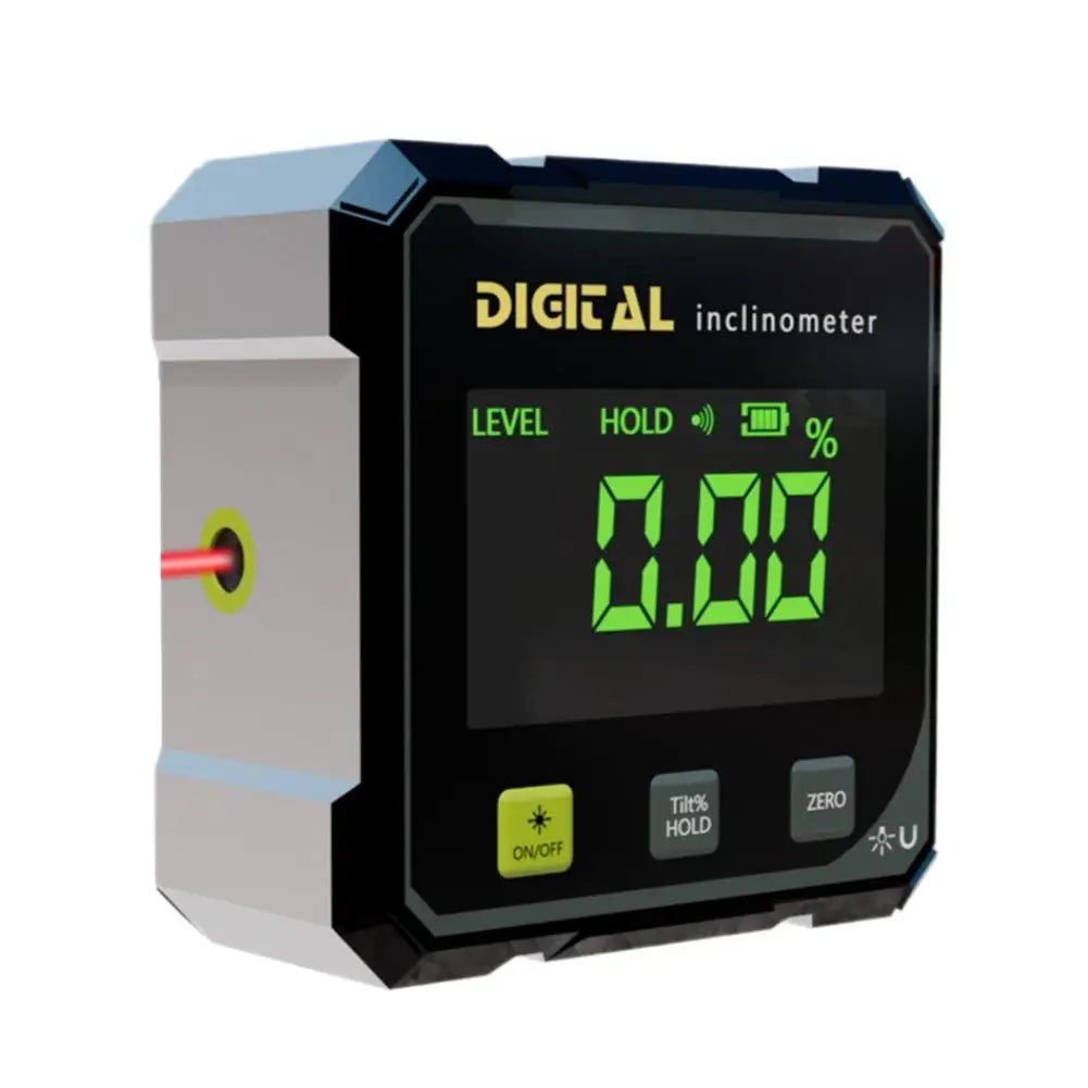 Digital Level Angle Finder Box 360 Degree Measurement Professional Protractor Inclinometer Dual Magnetic Electronic Level Gauge