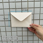 30pcs/lot Thickened Linen Texture Pattern 17.5x12.5cm White Envelope Retro for Invitations Postcards Wedding Business Letters