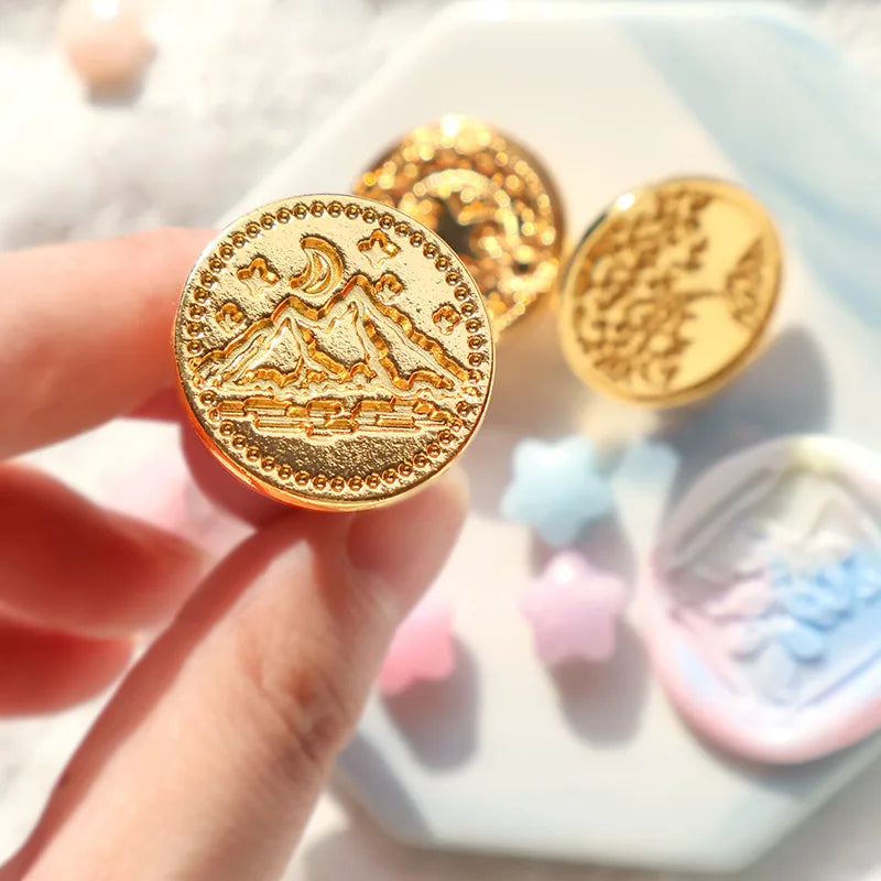 17PC/1Set Wax Seal Stamp Kit Lacquered Sealing DIY Craft Supplies Seal Random Header Christmas Wedding Invitation Decoration
