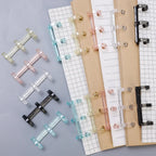 Removable Binder Book Binding Rings Plastic Book Rings Clear Folder Binder Clips Scrapbook Binding Button School Loose Leaf Clip