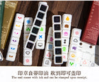 TIANZI 6 Pcs Cartoon Color Teacher Seals Commendation Award Seal Evaluation Stamp Stationery Scrapbook Supplies for Classroom