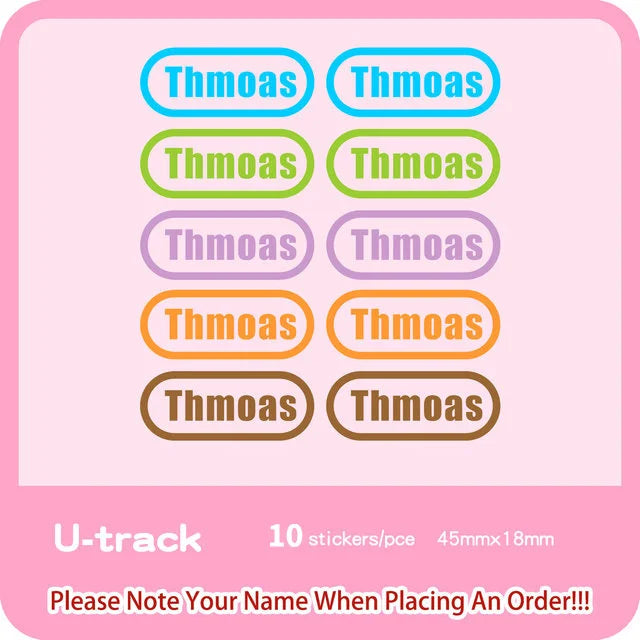 Custom Heat Transfers Name Sticker Personalized Washable Clothes Ironing Stickers Iron-on Labels Fabric Clothing Babysuit Tags