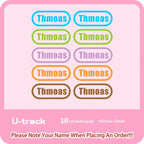 Custom Heat Transfers Name Sticker Personalized Washable Clothes Ironing Stickers Iron-on Labels Fabric Clothing Babysuit Tags