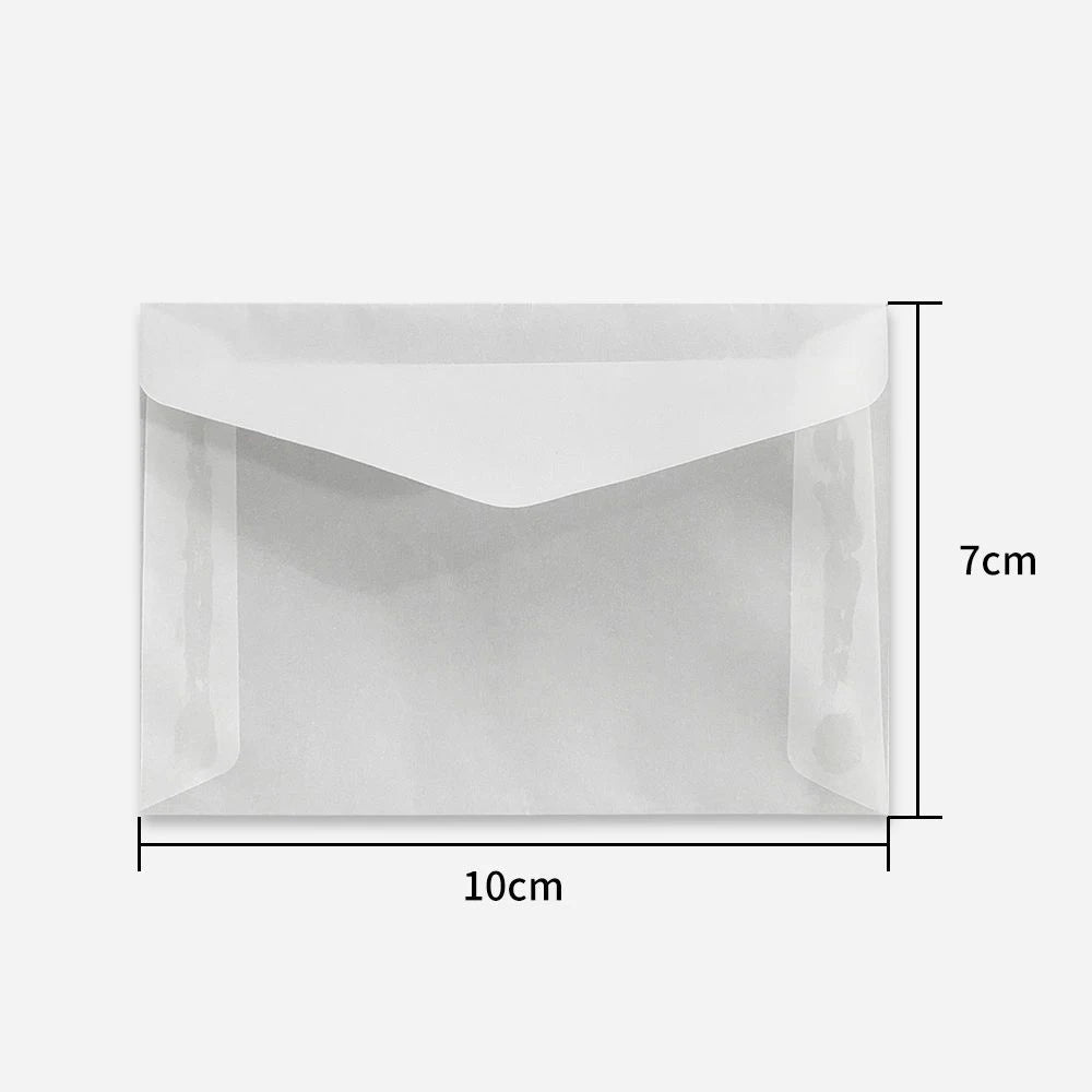 50pcs/lot Translucent Envelopes for Wedding Invitation European Style Sulfuric Acid Paper Envelope Business Storage Bag Envelope