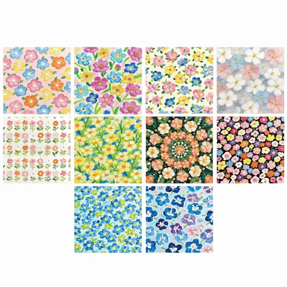 Oil Painting Series Origami Paper Double-Sided Printed Decorative Folding Paper Colorful Paper Star Strips Handmade Projects