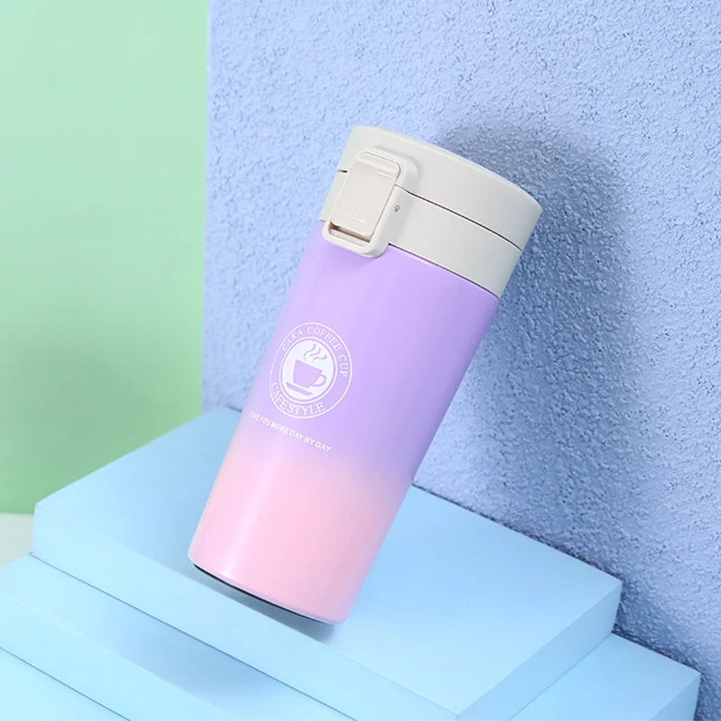 380/510ML Coffee Cup Stainless Steel Thermo Bottle Car Thermal Cup Outdoor Sports Vacuum Flask Keeps Cold and Heat Thermal Mug