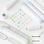 Cute Multi-link Mood Stamp Set – Kawaii INS Style Journal Diary Stamps, Scrapbooking Supplies for Planners Crafting, Creative Marking Tools for Teens Girls