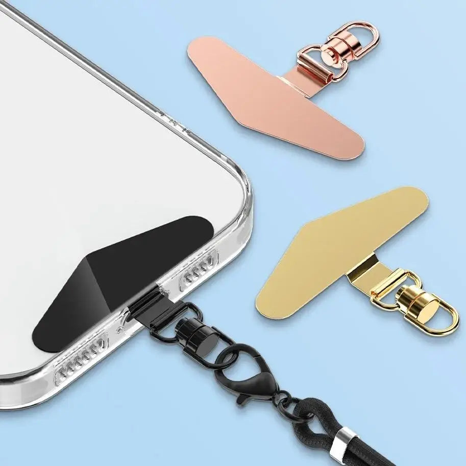 360° Rotation Metal Steel Phone Tether Tab Cell Phone Lanyard DY Patch Gasket Universal Cellphone Lanyard Safety Connecter Piece