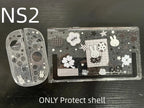 New In Stock Miffy Co-Branded Nintendo Switch OLED NS NS2 LITE Protective Case Glitter Handle Cover Transparent Black White Gift