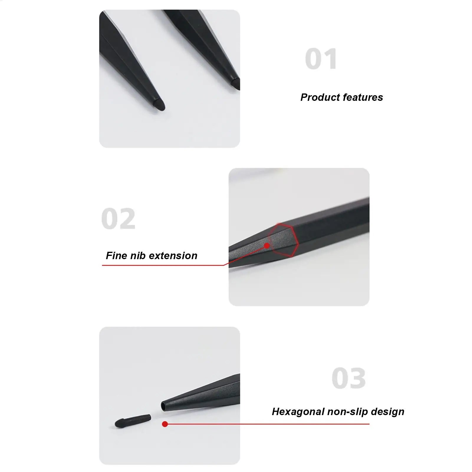 Teaching Screen Pen Electronic Whiteboard Pen Double Tips Capacitive Touch Screens S tylus Abs Convenient Precision Touch Pen