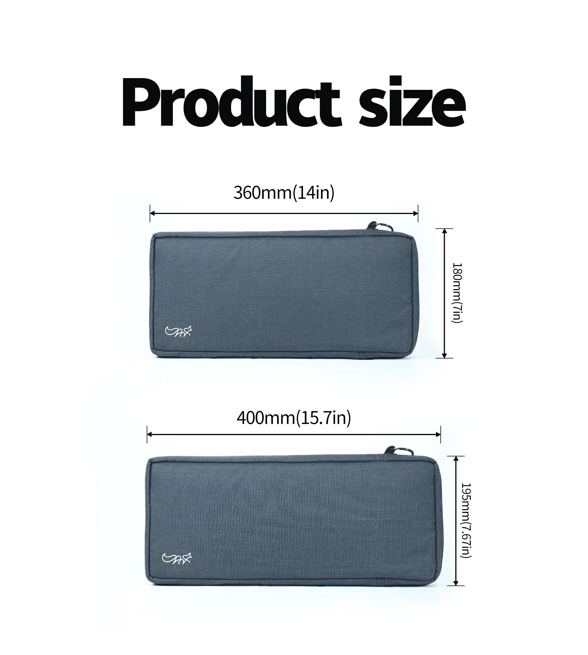 Chosfox Protable Keyboard Storage Bag Large Capacity Mechanical Keyboard Bag 87/75/67 Thickened Fabric Waterproof Protect Bag
