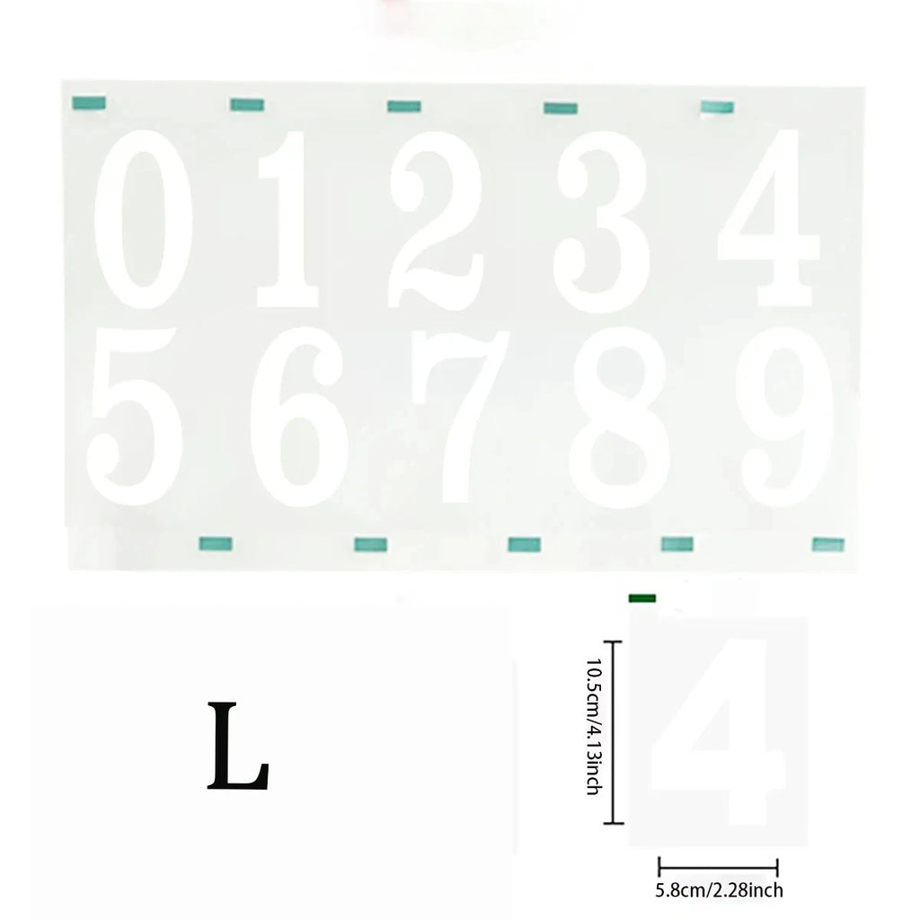Reflective Digital stickers mailbox stickers and Reflective digital labels to mark house numbers and home office address numbers