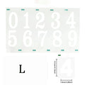 Reflective Digital stickers mailbox stickers and Reflective digital labels to mark house numbers and home office address numbers