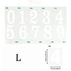 Reflective Digital stickers mailbox stickers and Reflective digital labels to mark house numbers and home office address numbers
