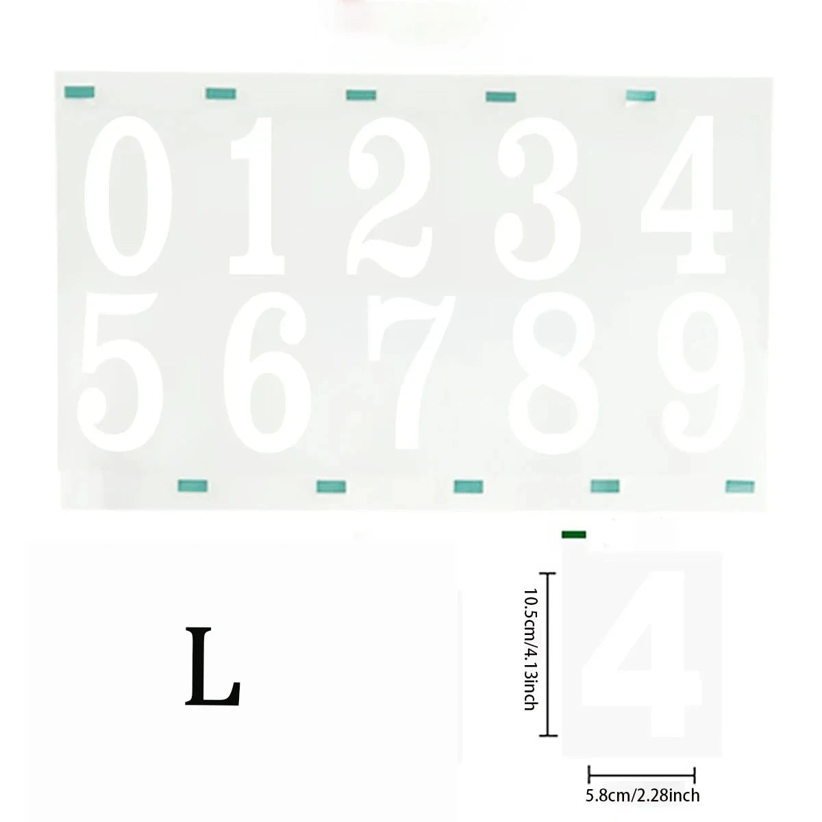 Reflective Digital stickers mailbox stickers and Reflective digital labels to mark house numbers and home office address numbers