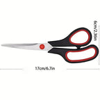 Stainless Steel Scissors Student Stationery Scissor Household Multi Functional Office Tailor Scissors Hand Cutting New
