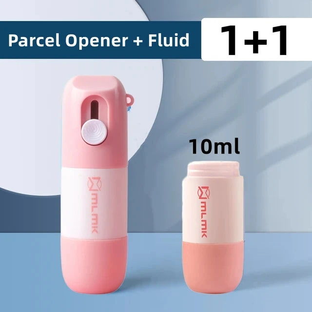 2 In 1 Box Opener Knife Thermal Paper Correction Fluid Unboxing Knife Privacy Information Blackout Theft Protection Fluid Eraser