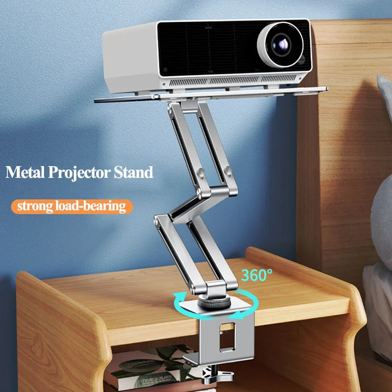 Oatsbasf Laptop Stand Clamp Tablet Hightening Support Holder Book Bracket Desktop Bed Lazy Stand 360°Rotating Hight Adjustable