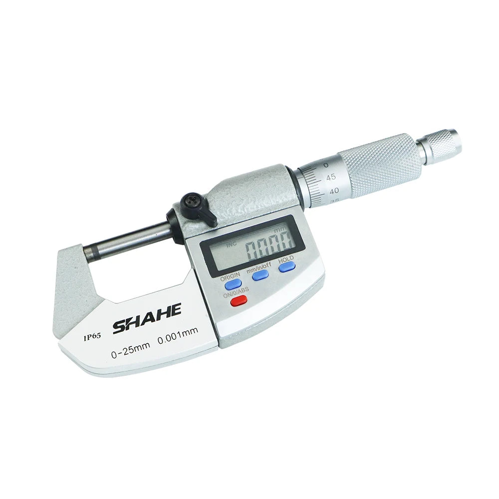SHAHE 0.001mm Electronic Outside Micrometer 0-25mm Digital Micrometer Electronic Digital Caliper Gauge