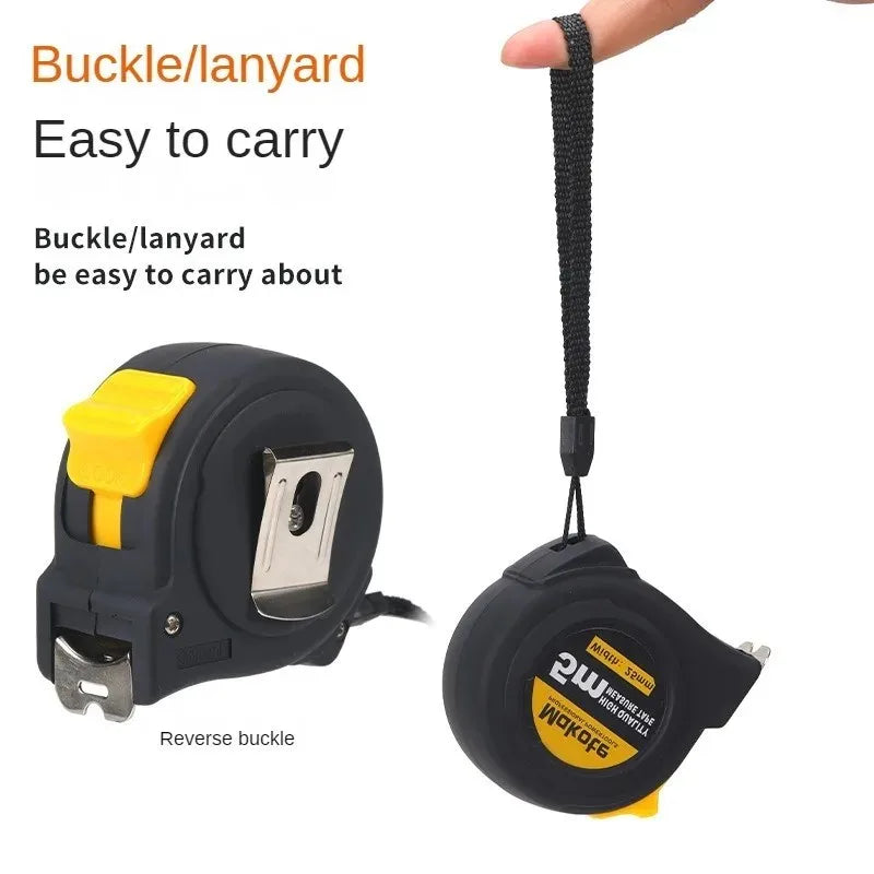 Precise Clear Steel Tape Measure Retractable 3M/5M/7.5M/10M Thickened Rubberized Woodworking Wear-resistant Tool Tape Ruler