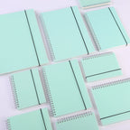 A6 A5 B5 A4 Green Spiral Book Coil Notebook To-Do Lined DOT Blank Grid Paper Journal Diary Sketchbook For School Stationery