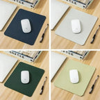 Small Size Office Home Mouse Pad PU Non-Slip Gaming Desktop Mouse Pad Waterproof Anti-Scratch Easy To Clean Mat For PC Laptop