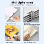 Mini Traceless Reusable Hand Clamp Push Stapler Paper Book File Office School Student Binder Binding Tools Supplies