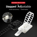 10/20/30PCS Cable Tie Wire Management Clips Cable Organizer for Desk Wall Adjustable Cable Holder Power Cord Car Organizer Clamp