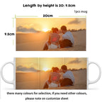 Personalized Your Photo Mug, Custom NAME Logo TEXT Cup, Customize Coffee Mugs, Tea Cups, Mothers Day, Wedding Surprised Gift