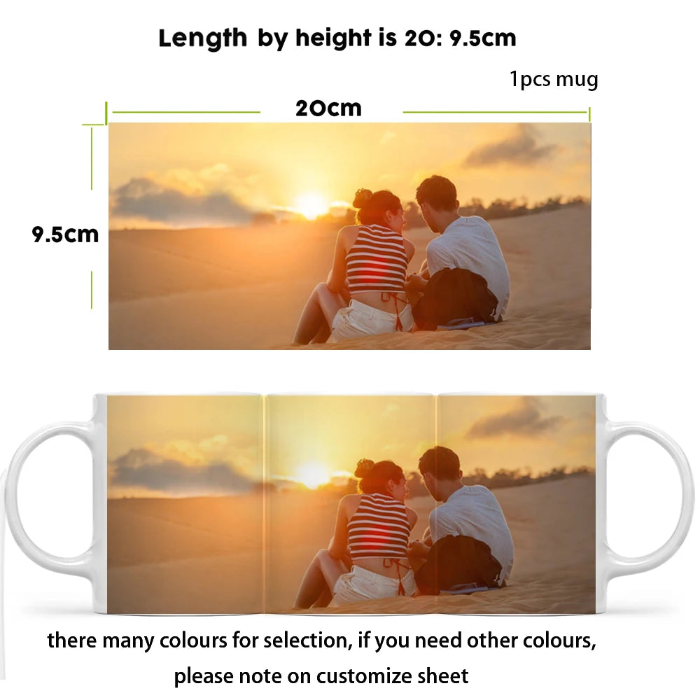 Personalized Your Photo Mug, Custom NAME Logo TEXT Cup, Customize Coffee Mugs, Tea Cups, Mothers Day, Wedding Surprised Gift
