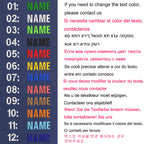 1PC Custom Name Patch Stripes Badge 10X2.5CM,8X5CM,10X4CM, 8X2.5CM,12X2.5CM,15X5CM,20X7CM,25X8CM Iron On Or Hook Loop DARK BLUE