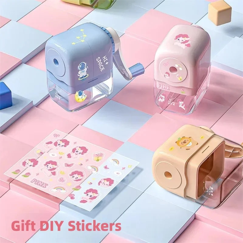 Kawaii Creative Pencil Sharpener Cute Stationery for Kids Adults Office School Supplies Unique Accessory