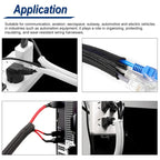 3/8meters PET Braided Cable Sleeve 3mm~32mm Self-Closed Sheath High Protection Wear Resistant Insulated Sleeving Wire Organizer