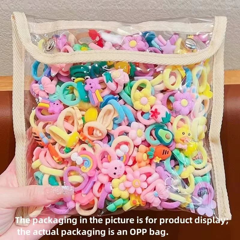 Hair band rubber band children tie hair rope baby girl does not hurt hair rope little girl rubber band