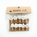 10 Pcs/Lot Creative Cartoon Animal Wooden Clip With Hemp Rope Photo Paper Clothespin Craft Clips Party Decoration Clip