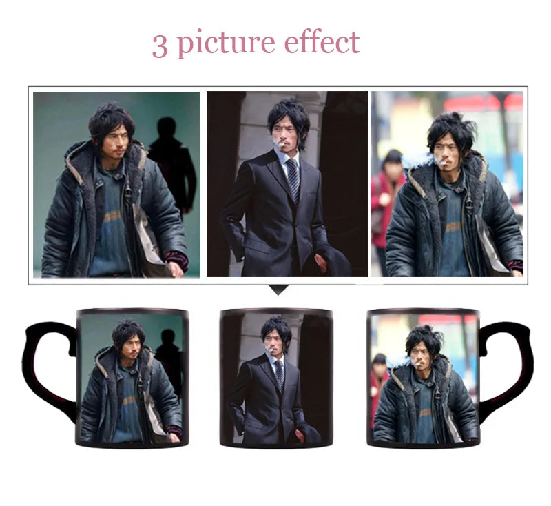 Personalised Magic Mugs Custom Colour Changing Cup Heat Activated Any Image Photo Or Text Printed On Mug Dad Mothers Day Gift