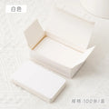 100Pcs/Box Colorful Blank Index Cards Thick Hard Cardstock DIY Handwriting Flash Cards  Study Memo Drawing Note Cards